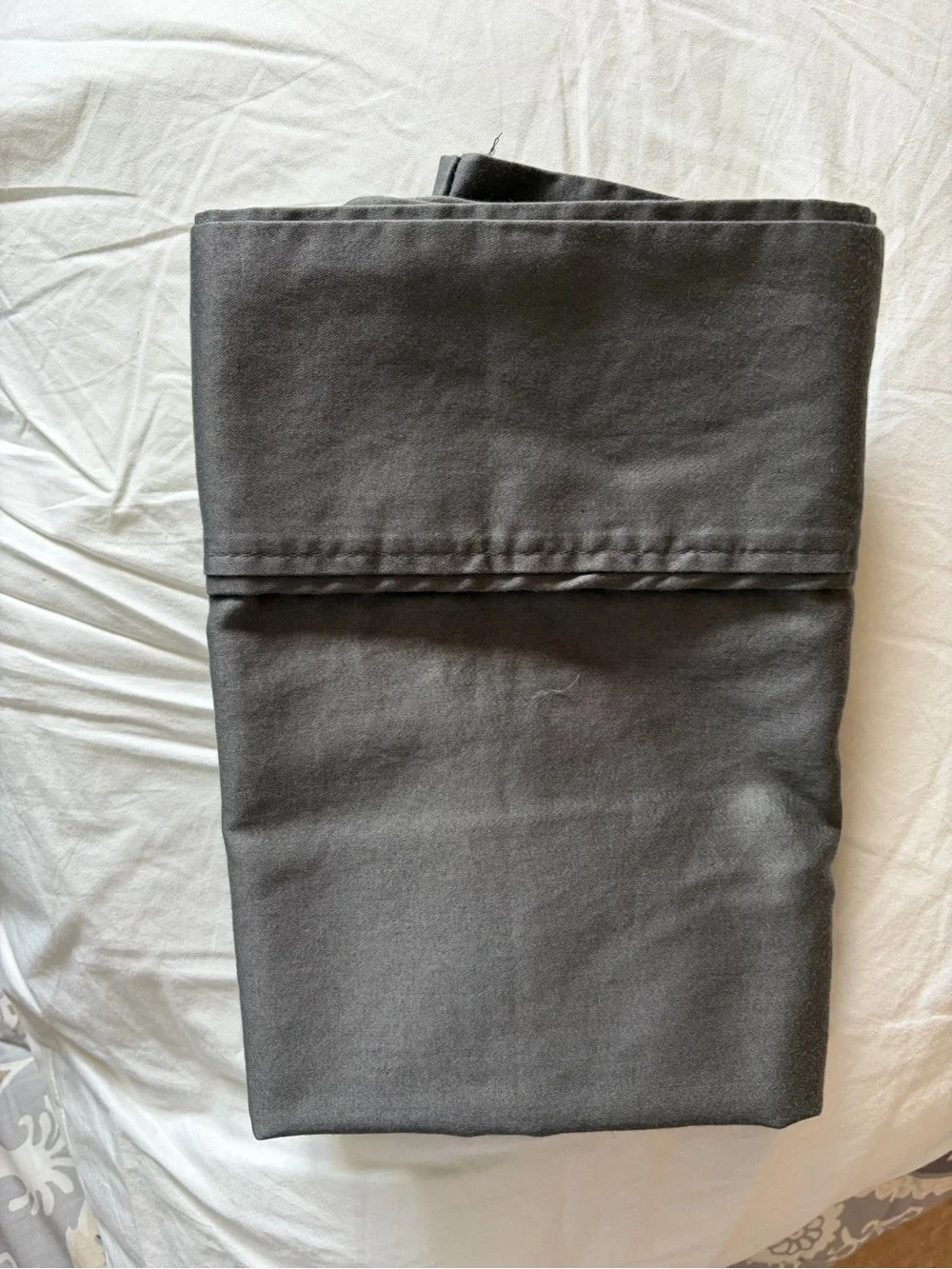 2 - Solid Dark Gray king size pillowcases